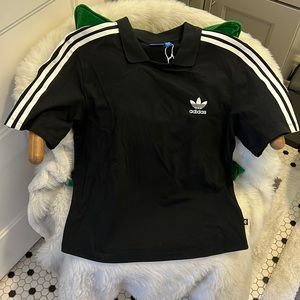 Adidas 3-stripe polo tee